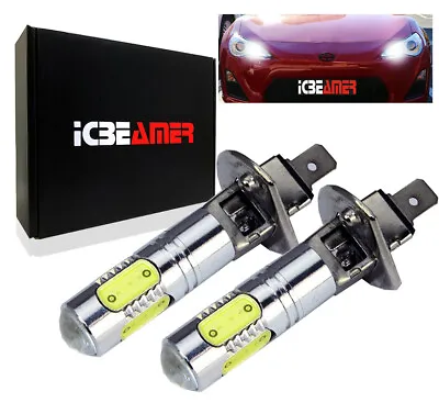 H1 LED White Light Bulbs Projector Lense Fit High Beam Fog Light Only L665 • $15.99