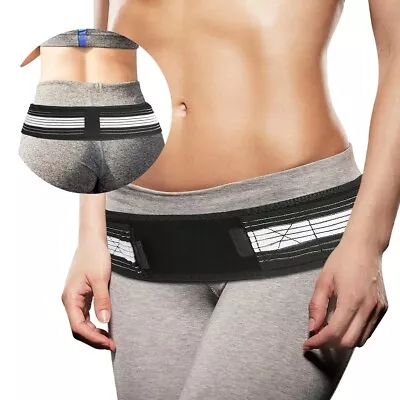Sciatica Women Men Waist Band Compression Support Lumbar Hips Belt Back Massager • $15.79