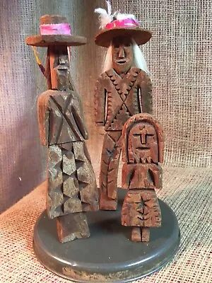 Tarahumara Carved Pine Bark Spirit Dolls - Mexican - Folk Art - Wooden • $30