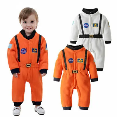 Baby Toddler Astronaut Costume Fancy Dress Spaceman Space Suit Romper Outfit • £13.64