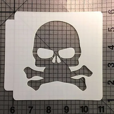 Skull And Crossbones 100 Stencil  • $3.50