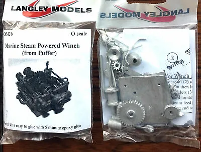 Marine Steam Winch OM2b UNPAINTED O Scale Langley Models Kit 1/43 Boats Metal • £36.49