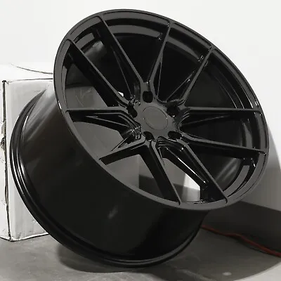 19x8.5 / 20x10 MRR GF13 Flow Forged Wheels Fit Corvette C5 5x120 Gloss Black Set • $1490