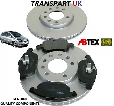 *vauxhall Zafira B 1.7 1.9 Cdti 150bhp 120bhp Diesel Front Brake Discs Pads Set • £73.99