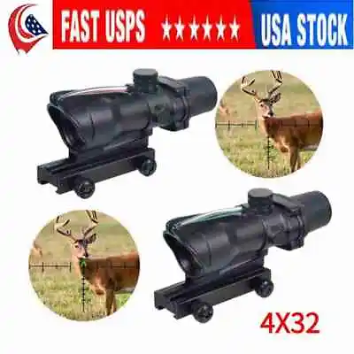 ACOG 4x32 Chevron BDC Scope Reticle CHEVRON Red Fiber Optic Scope • $78.99