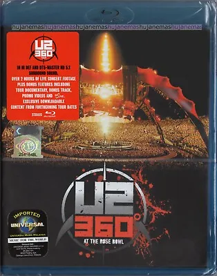 U2 360° At The Rose Bowl 2010 MALAYSIA/ EU EDITION BD50 BLU-RAY DISC (ALT ROCK) • $19.90