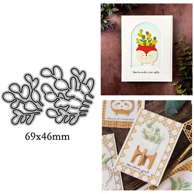 Bloom Plants Leaves Background Metal Cutting Dies Stencils Diy Embossing Crafts • $2.89