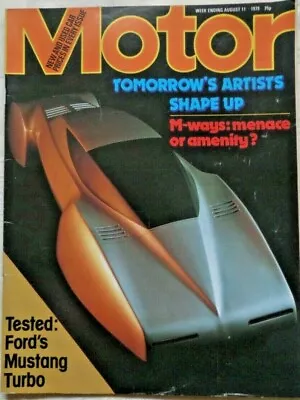 Motor Car Magazine 11 Aug 1979 Ford Mustang Turbo Test  VW Golf Classic Cars     • $6.30
