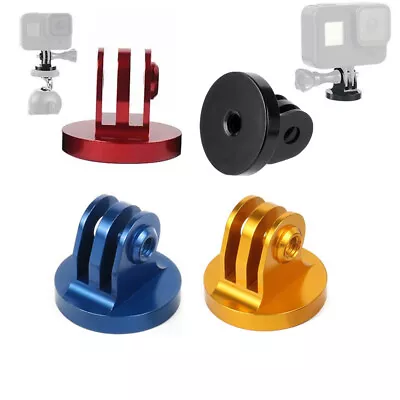 1*Mount CNC Aluminium Alloy For Gopro Tripod Mount Adapter 1/4 Thread Adapter. • $7.06