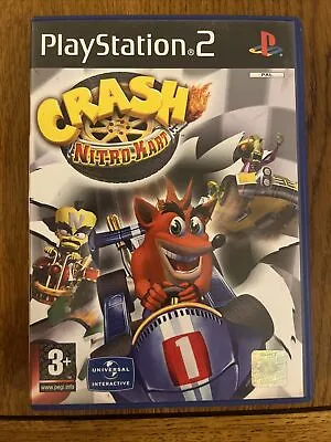 Crash Bandicoot Crash Nitro Kart PS2 -  Includes Manual - FREE Tracked P&P • £8.99