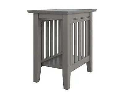 Atlantic Furniture Mission Chair Side Table Grey Chair Side Table 22  X 1 • $144.31