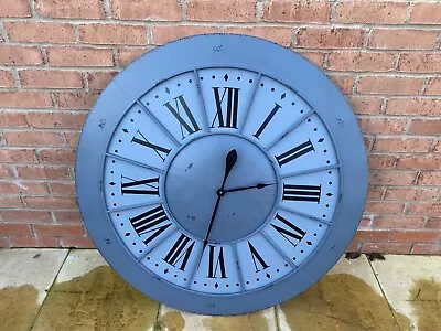 £30 • Buy Large 100cm  Roman Numeral Wall Clock In Grey - JB GLOBAL