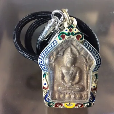 $27.98 • Buy PHRA KHUNPAEN LP Tim Thai Amulet Necklace Old Pendant Powerful Charm Talisman
