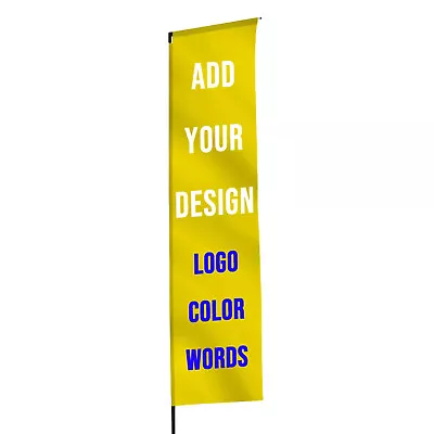 Personalized Feather Flags For Business Custom Advertising Banner Diy Beach Flag • £49.34