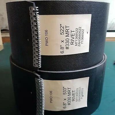 604M Vermeer Round Baler Belt Set 3 Ply HD Mini Roughtop W/ Alligator Lacing • $1890