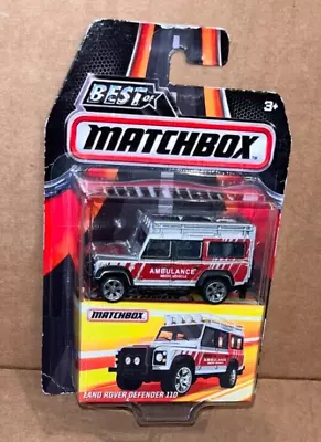 Matchbox LAND ROVER DEFENDER 110 / MBX AMBULANCE MEDIC VEHICLE (Dated 2015) • $6.50