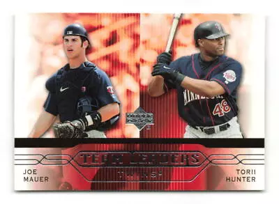 2005 Upper Deck First Pitch Joe Mauer / Torii Hunter TL #277 Team Leaders Twins • $1.50