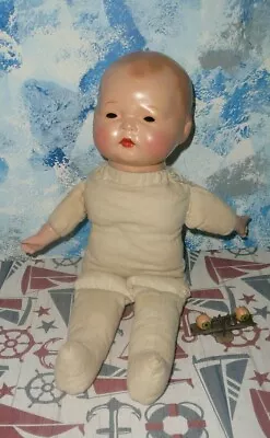 Antique Madame Hendren Baby Lullaby 14  Composition Baby Doll  • $39.99