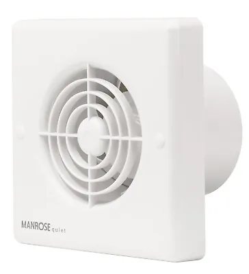 Manrose QF100T 4  Standard Quiet Extractor Fan With Integral Timer Bathroom • £29.79