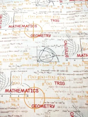 Math Geometry Trig  Fabric Remnent • $3.99