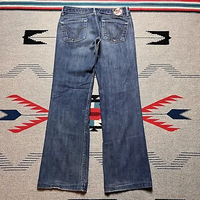 Vintage Y2K Dolce & Gabbana Denim Low Rise Jeans Mens Size 30x31 Solid Blue • $59.95