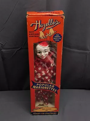  Vtg Hazelle's Teto The Clown 801 Airplane Marionette String Puppet 1953 NRFB  • £72.34