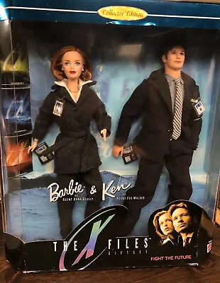 Barbie & Ken- The X Files Gift Set 1998 Collector Edition Series Scully& Mulder • $70