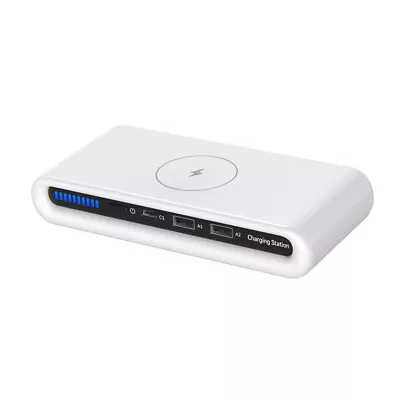 Multi USB 3 Port Charger Station Fast Charging Type C Dock Wireless Charger Pad • $22.23