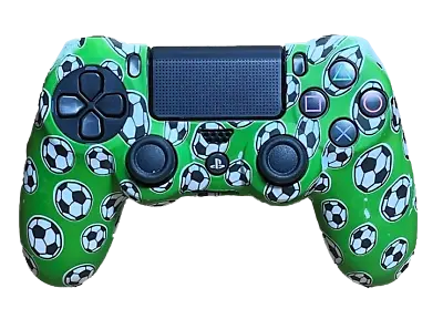 $7.90 • Buy Silicone Cover For PS4 Controller Case Skin - Green Soccer Balls Football