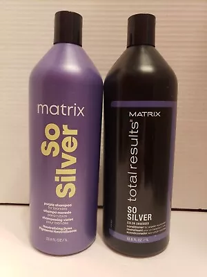 Matrix So Silver Shampoo And Conditioner Both 33.8oz • $55