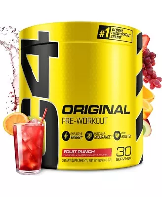 Cellucor C4 Original Pre Workout Powder - 30 Servings - Fruit Punch - BB 12/2024 • $26