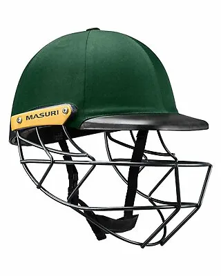 Masuri C Line Plus Stainless Steel Cricket Batting Helmet - Green - Senior • $95.28