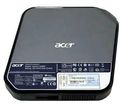 ACER Veriton N282G SFF PC 4GB RAM 320GB HDD Wifi Windows10 Pro Psu Uk Power Lead • £50