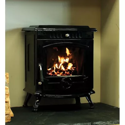 Everegreen Olive MultiFuel Woodburning Stove C/w 16 000 Btu Boiler With Warranty • £1275