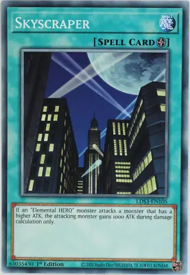 YuGiOh Skyscraper LDS3-EN105 Common 1st Edition • £0.99