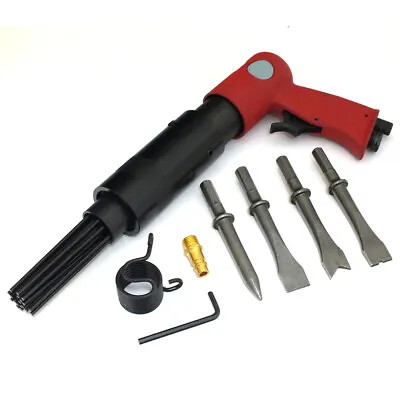 £33.20 • Buy 150mm AIR HAMMER DRILL GUN WITH 4 CHISELS + NEEDLE DESCALER RUST & PAINT REMOVER