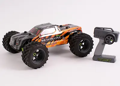 RC Car 1/9 Scale Mustang Bigfoot 4S Brushless Fast 4WD Truck R/C Wov Racing • £379.99