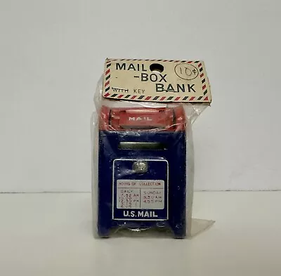 Vintage US Postal Service Mail Box Bank W/key Made In Japan NOS • $29.99