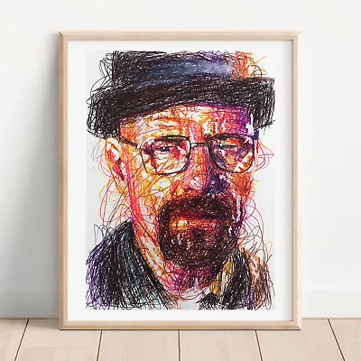 Walter White Heisenberg Ballpoint Pen Print Breaking Bad Art Poster • $10.99