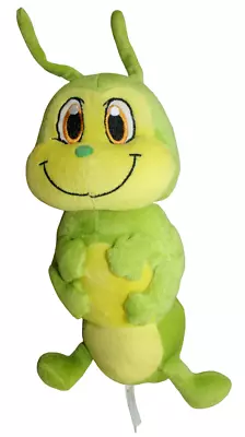 Kellytoy Green Yellow Orange Caterpillar Worm Plush Stuffed Toy 13  RARE 2015 • $12.30