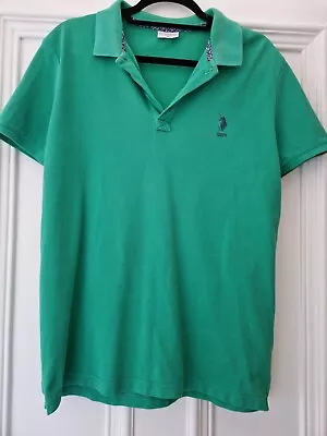 U.S.Polo Assn Mens Regular Fit Polo Shirt. Green Size M  • £7