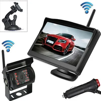 5  Wireless Backup Camera And Monitor Rear View System For Motorhome Bus Truck • $52.99