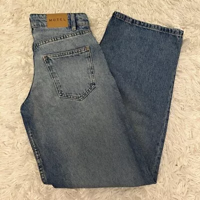 NWT Motel Rocks Low Rise Parallel Jeans Vintage Bleach W24 L32 • $100