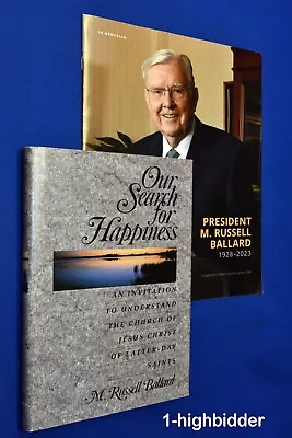 SIGNED Our Search For Happiness M. Russell Ballard HCDJ Hardcover Mormon LDS • $69.99