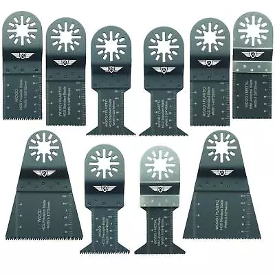 £12.99 • Buy 10 X Mix Blades For Fein Multimaster Bosch Ryobi Challenge Multitool Multi Tool