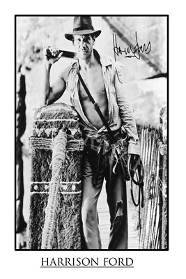 $27.85 • Buy Harrison Ford Signed 12x18 Inch Photograph Poster - Top Quality Indiana Jones