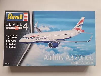 £27 • Buy Revell British Airways Airbus A320 Neo Model Kit 03840 In 1:144 Scale