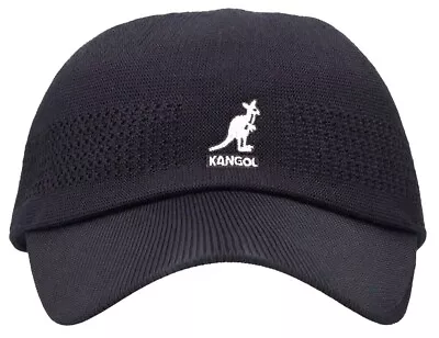 KANGOL Tropic Ventair Spacecap Seamless Knit Summer Baseball Cap Hat XL Blk NWT! • $50