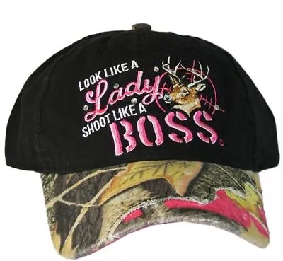 $11.99 • Buy Women's Black Pink Camo Hat Country Muddy Southern Girl Hunt Deer Hunting Hat