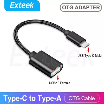 USB Type-C OTG Adapter Cable USB-C Male To Type-A Female For Apple Macbook Air • $4.85